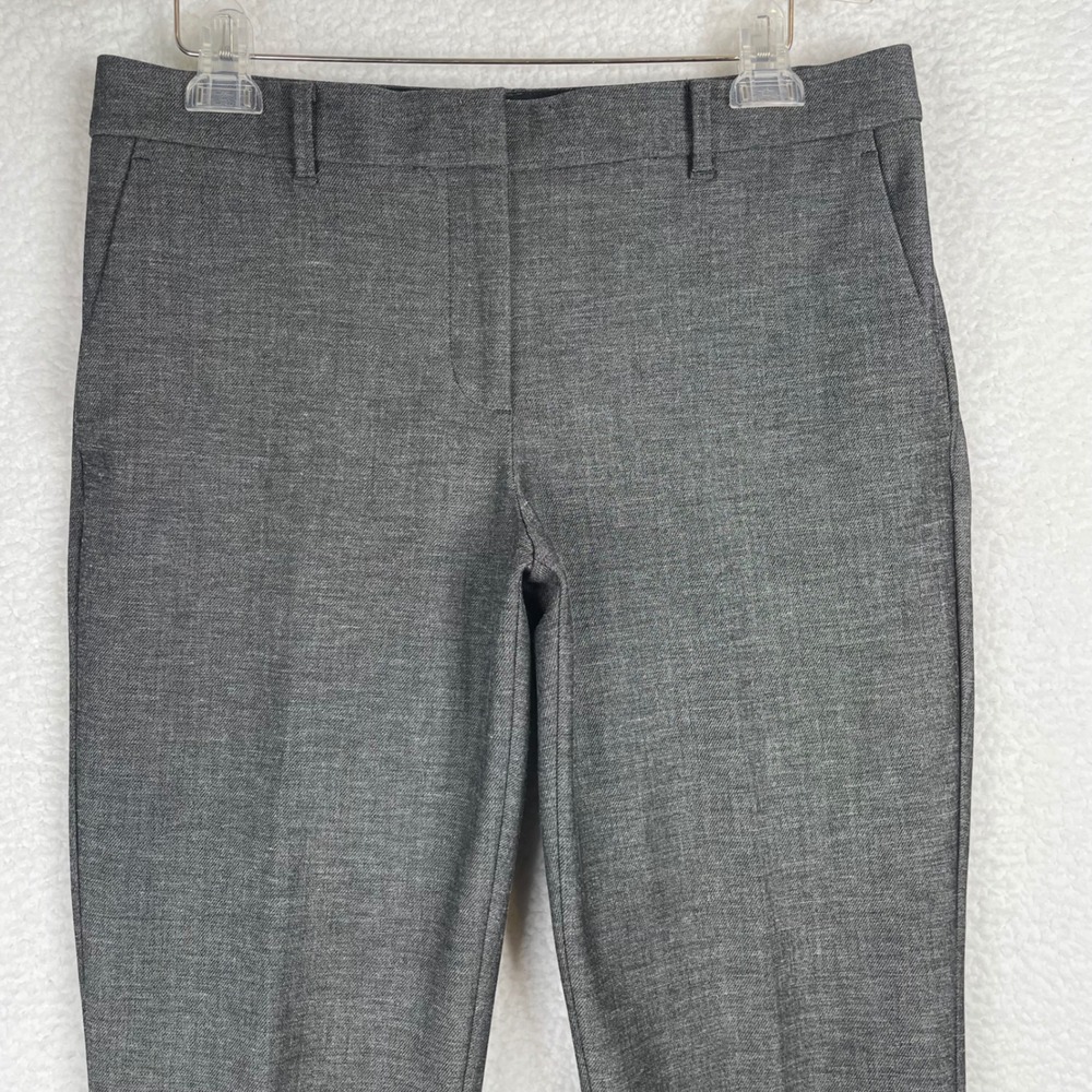 Ann Taylor Curvy Fit Grey Heathered Dress Pants Trousers Womens Size 8 Office